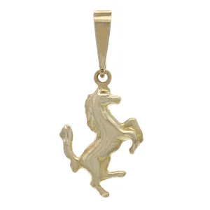 14k Yellow White or Rose Gold Running Horse Jumping Horse Charm Pendant 1.8 grams