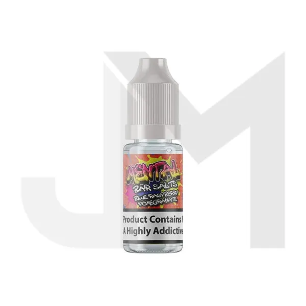 20mg Mental Bar Salts By Signature Vapours 10ml Nic Salt (50VG/50PG) (BUY 1 GET 1 FREE)
