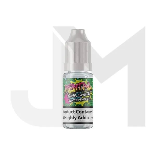 20mg Mental Bar Salts By Signature Vapours 10ml Nic Salt (50VG/50PG) (BUY 1 GET 1 FREE)