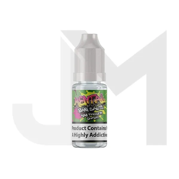 20mg Mental Bar Salts By Signature Vapours 10ml Nic Salt (50VG/50PG) (BUY 1 GET 1 FREE)