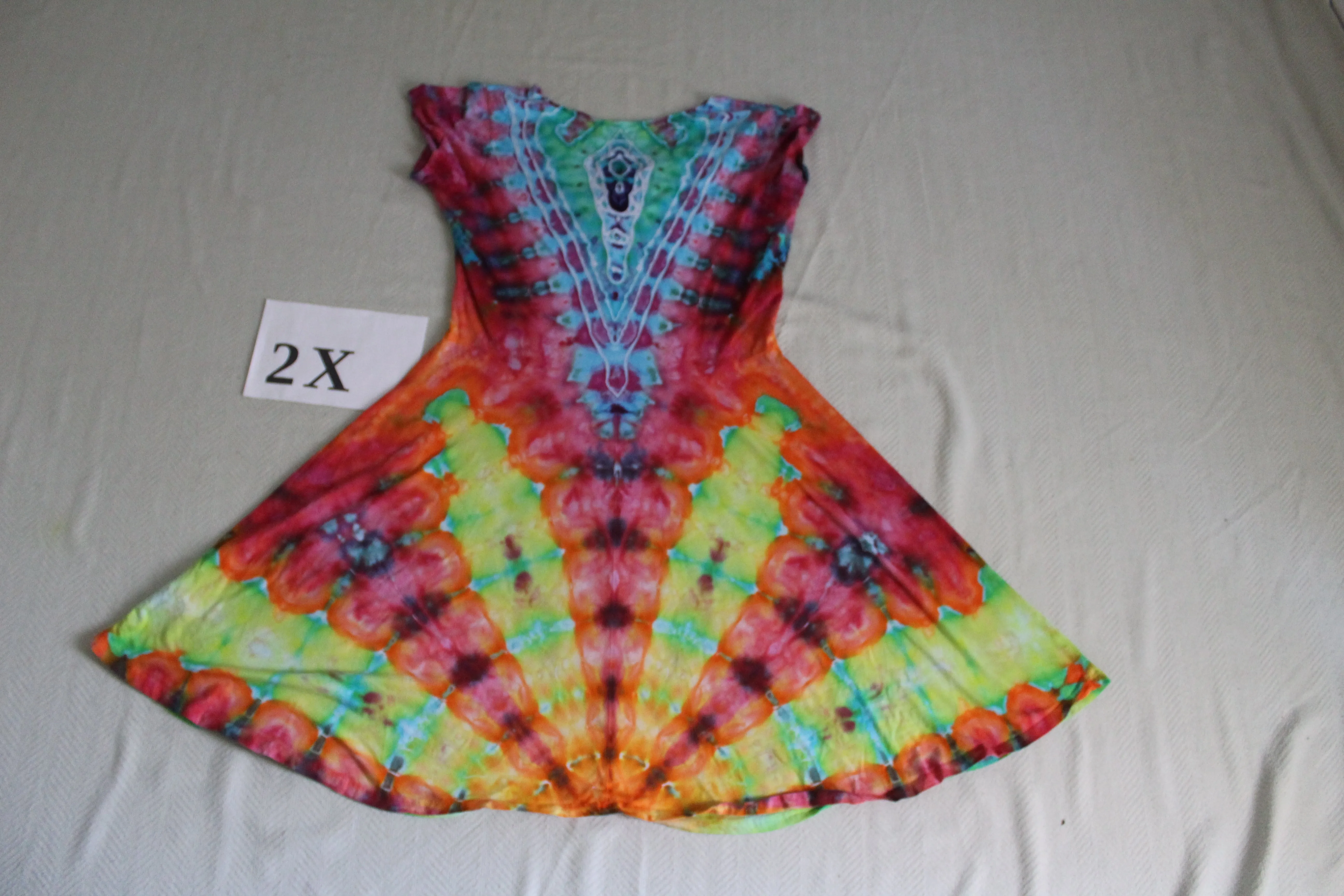 2X Twisted Front Dress