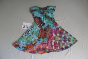 2X Twisted Front Dress