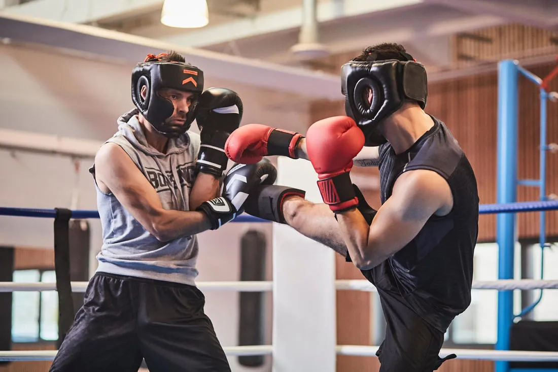 300 Beginner Adult Training Boxing Gloves - White