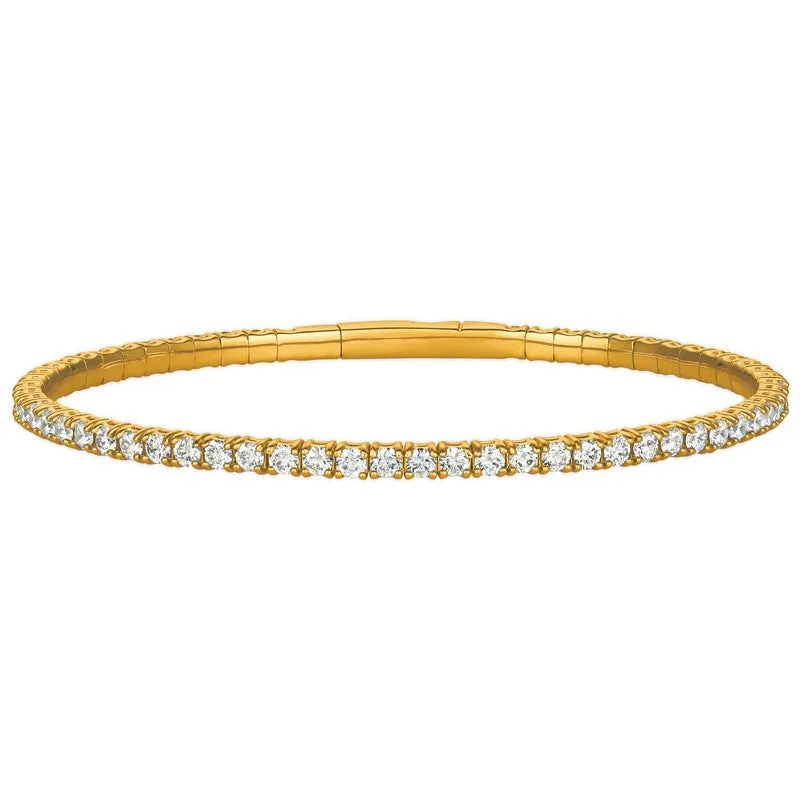 3.00CT DIAMOND FLEXIBLE BRACELET 14K GOLD