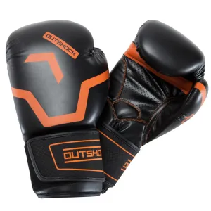 500 Intermediate Boxing Gloves - Black/Orange