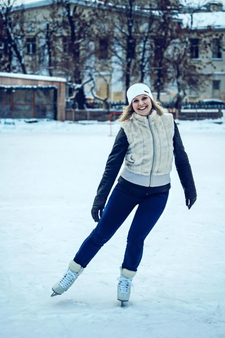 500 Women's Ice Skates - White