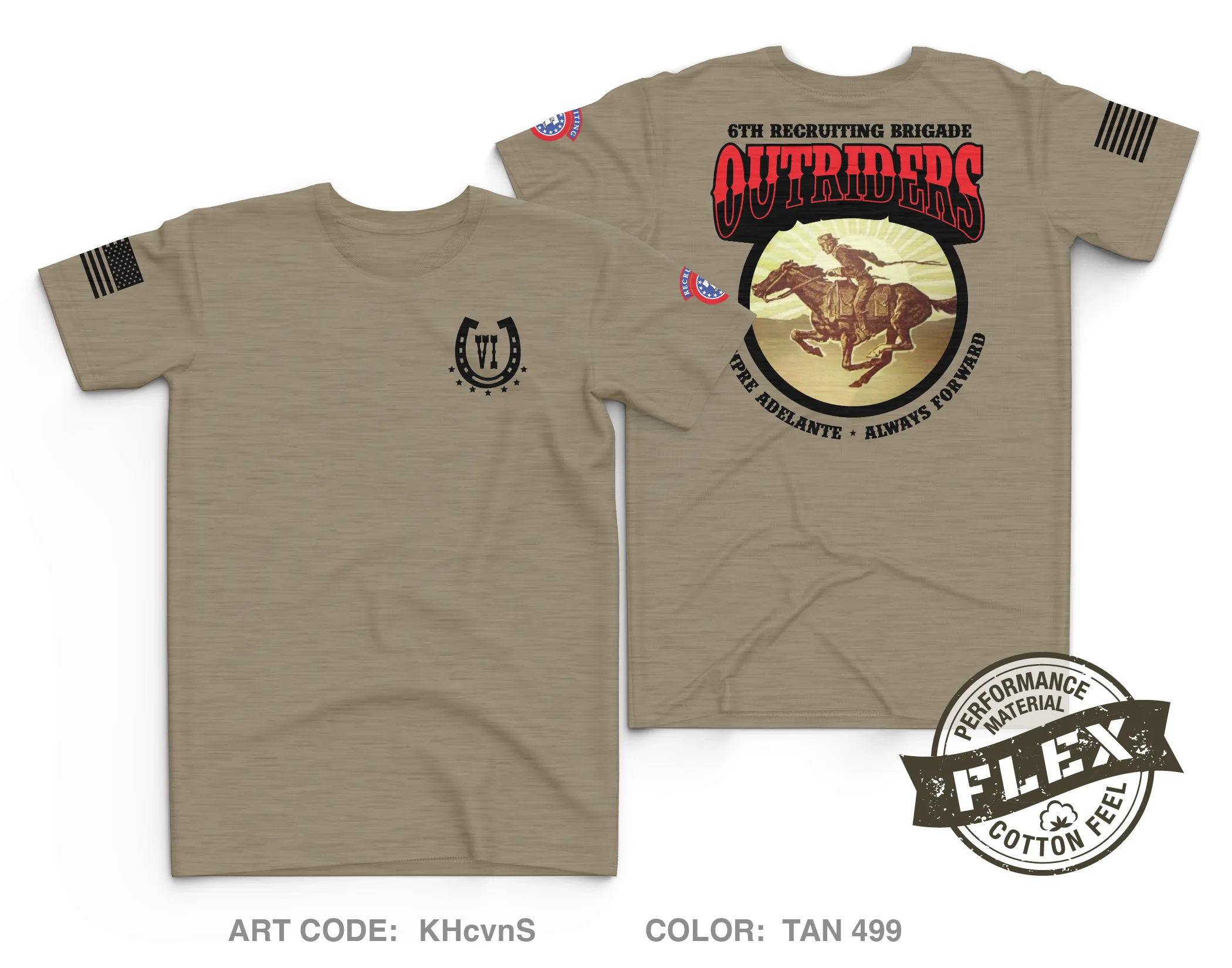 6th Recruiting Brigade Core Men's SS Flex Performance Tee - KHcvnS