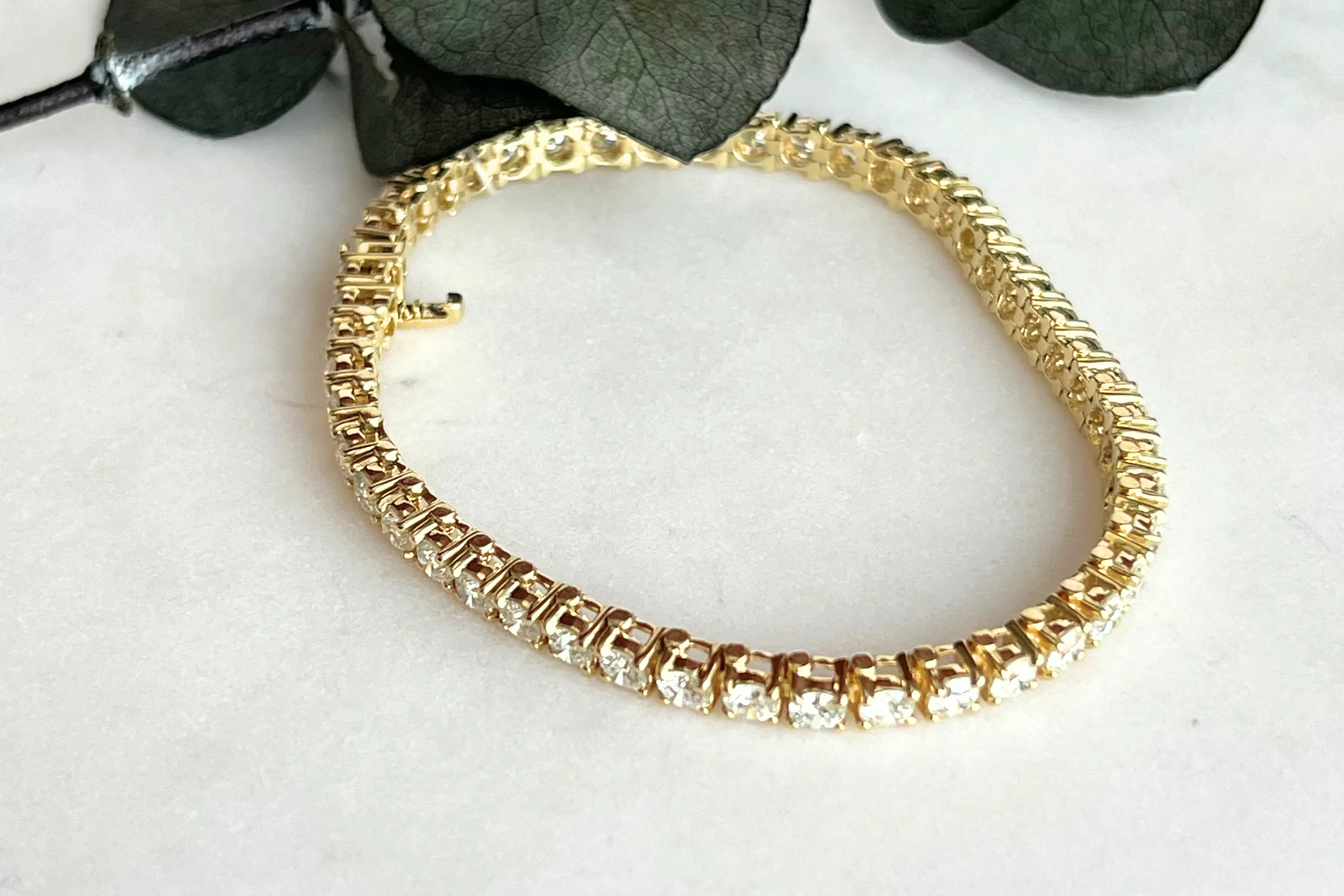 7TCW FLEXIBLE LAB-GROWN DIAMOND TENNIS BRACELET