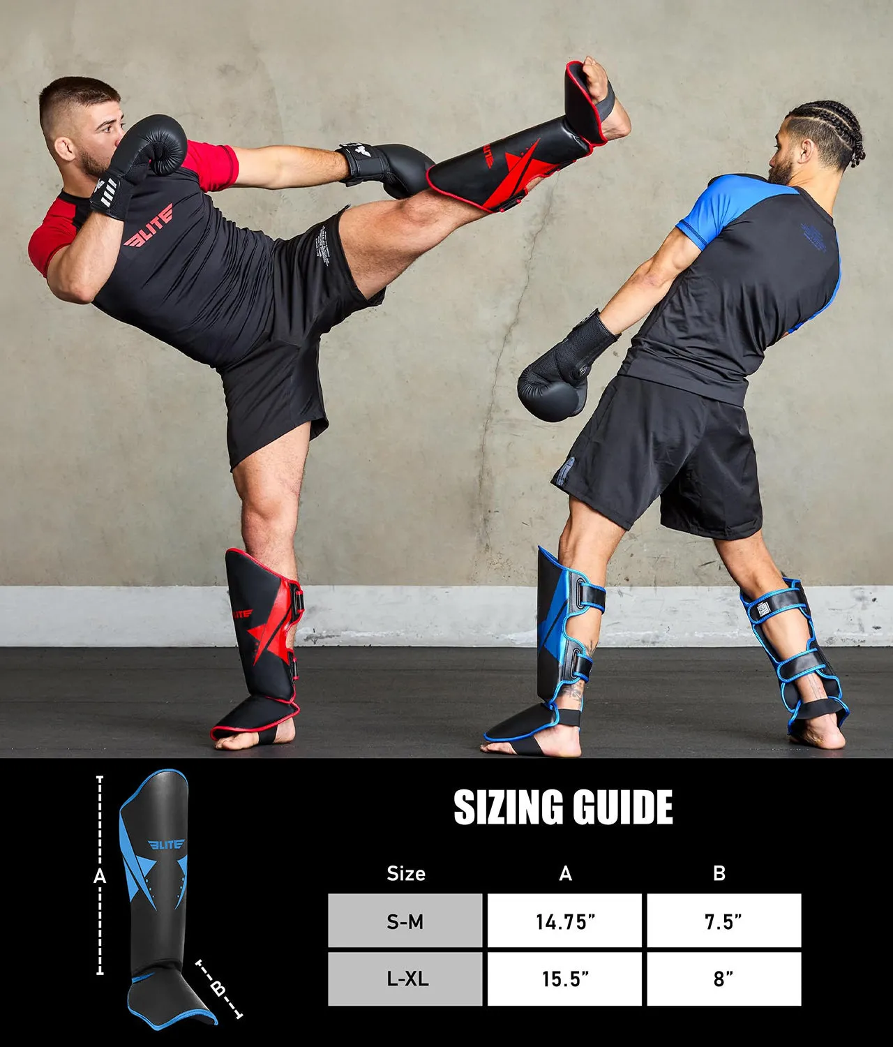 Adults' Star Blue Wrestling Shin Guards