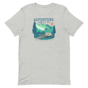 Adventure Awaits - Men and Women's Short-Sleeve T-Shirt