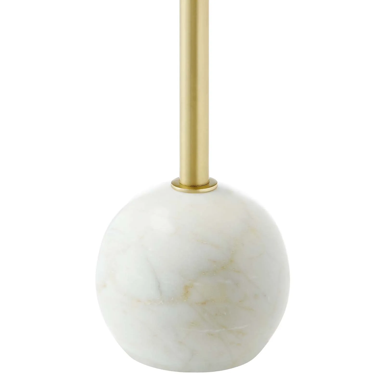 ALIZA ROUND WHITE MARBLE SIDE TABLE