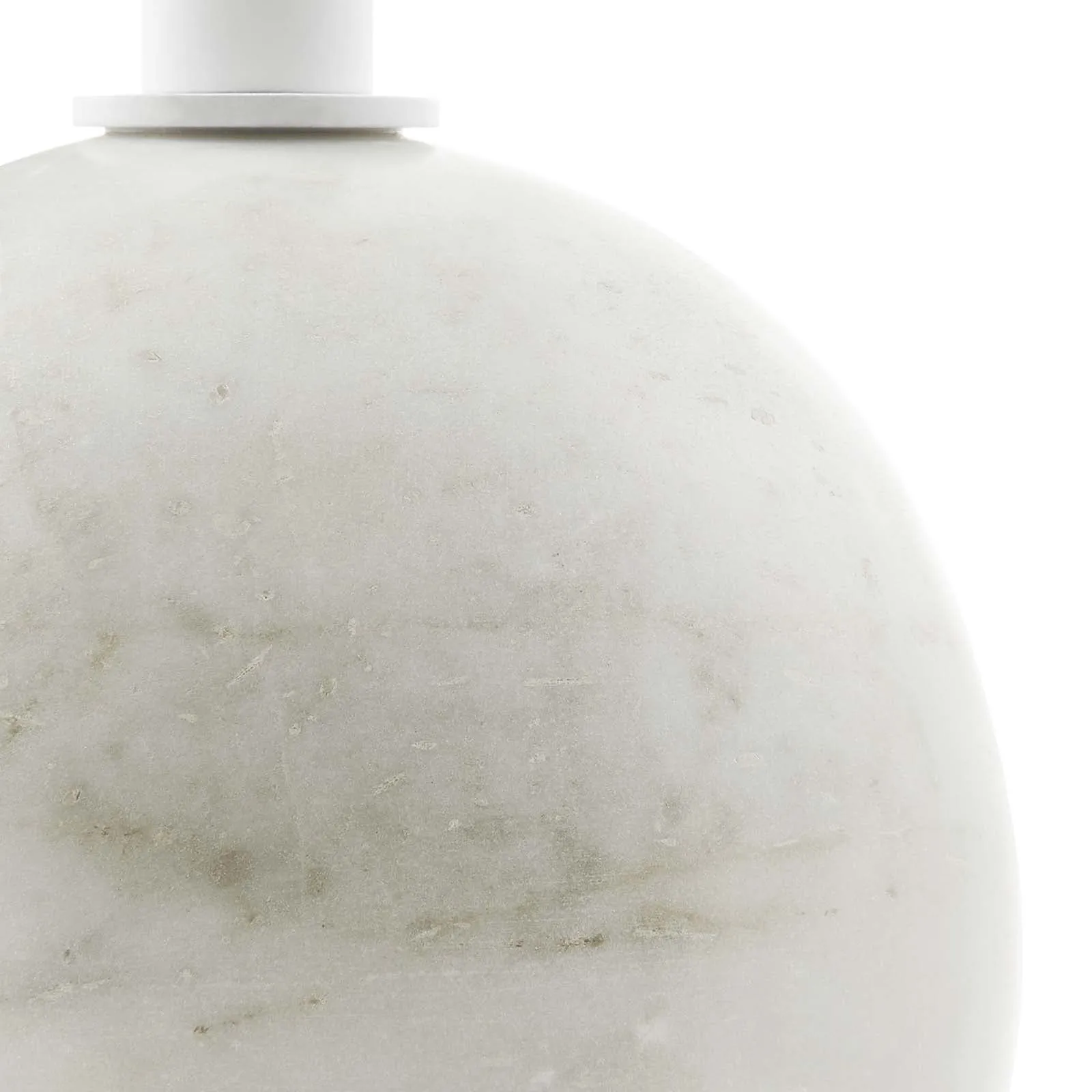 ALIZA ROUND WHITE MARBLE SIDE TABLE