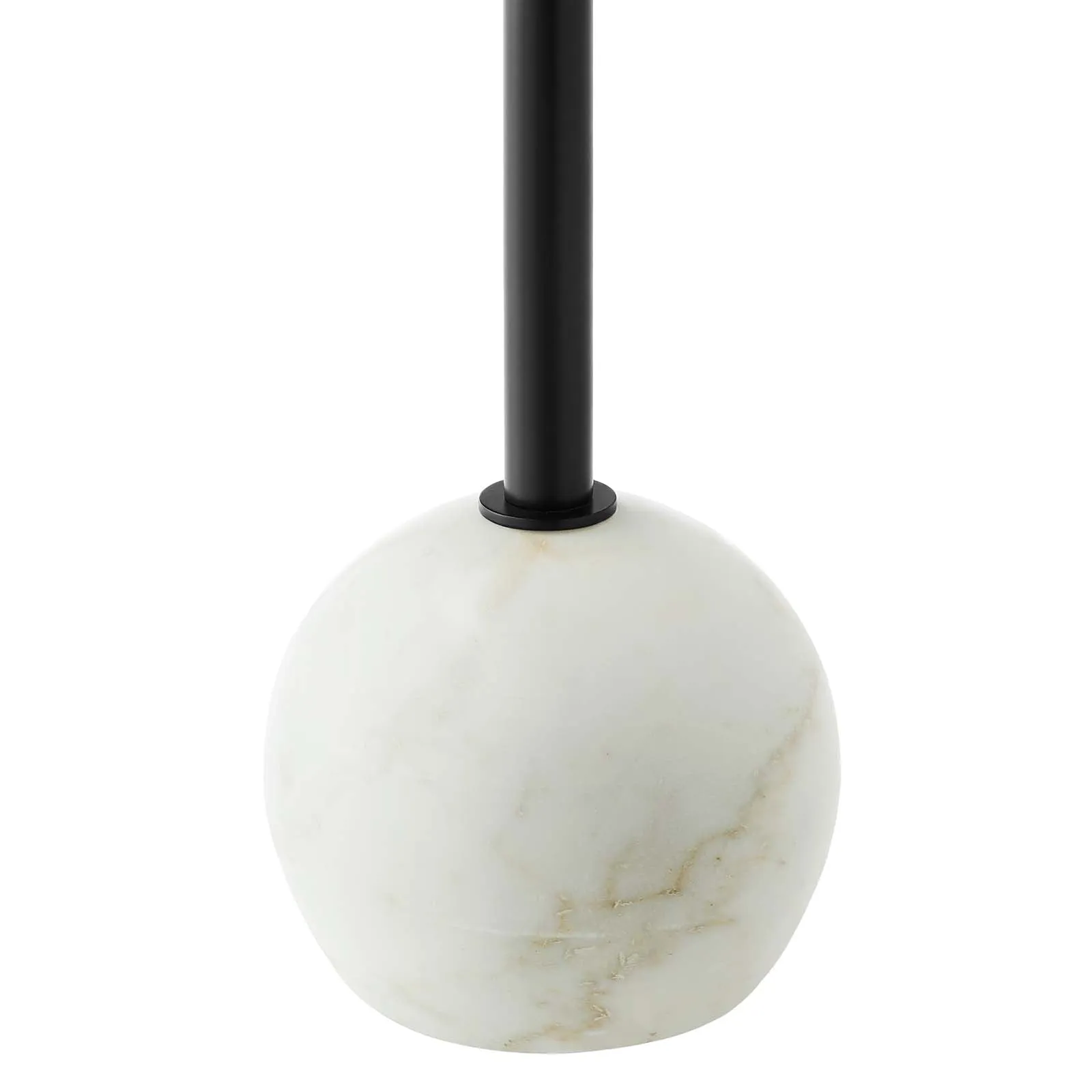 ALIZA ROUND WHITE MARBLE SIDE TABLE