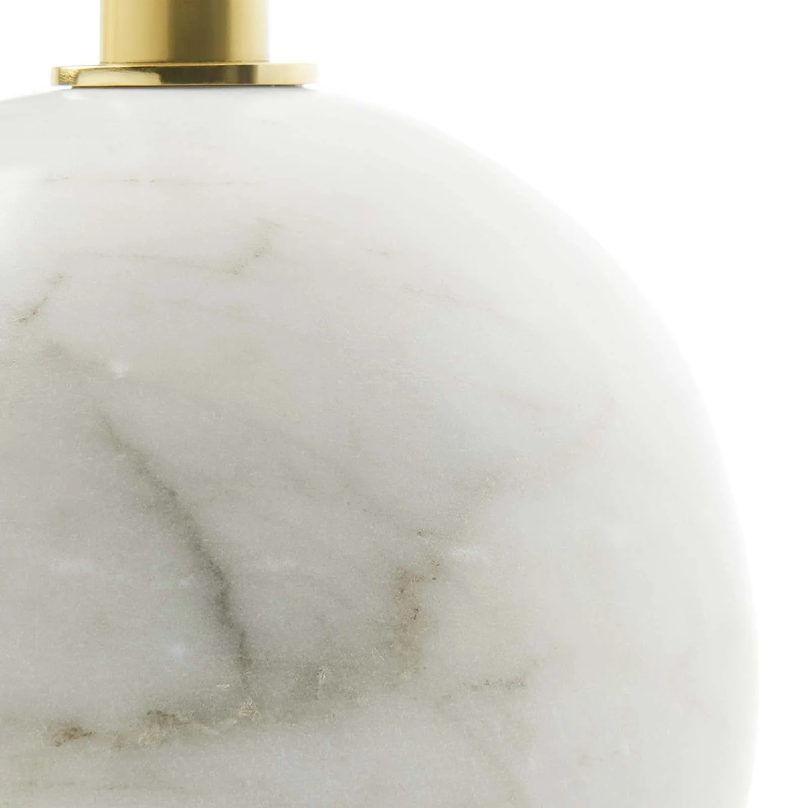ALIZA ROUND WHITE MARBLE SIDE TABLE