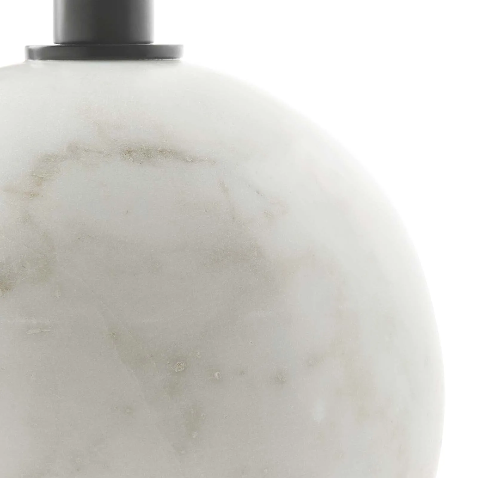 ALIZA ROUND WHITE MARBLE SIDE TABLE