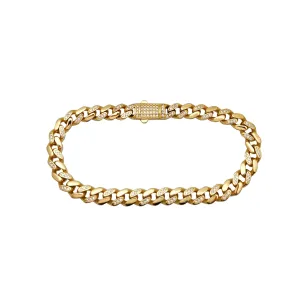 Alternating Ice Lightweight Monaco Bracelet (14K)
