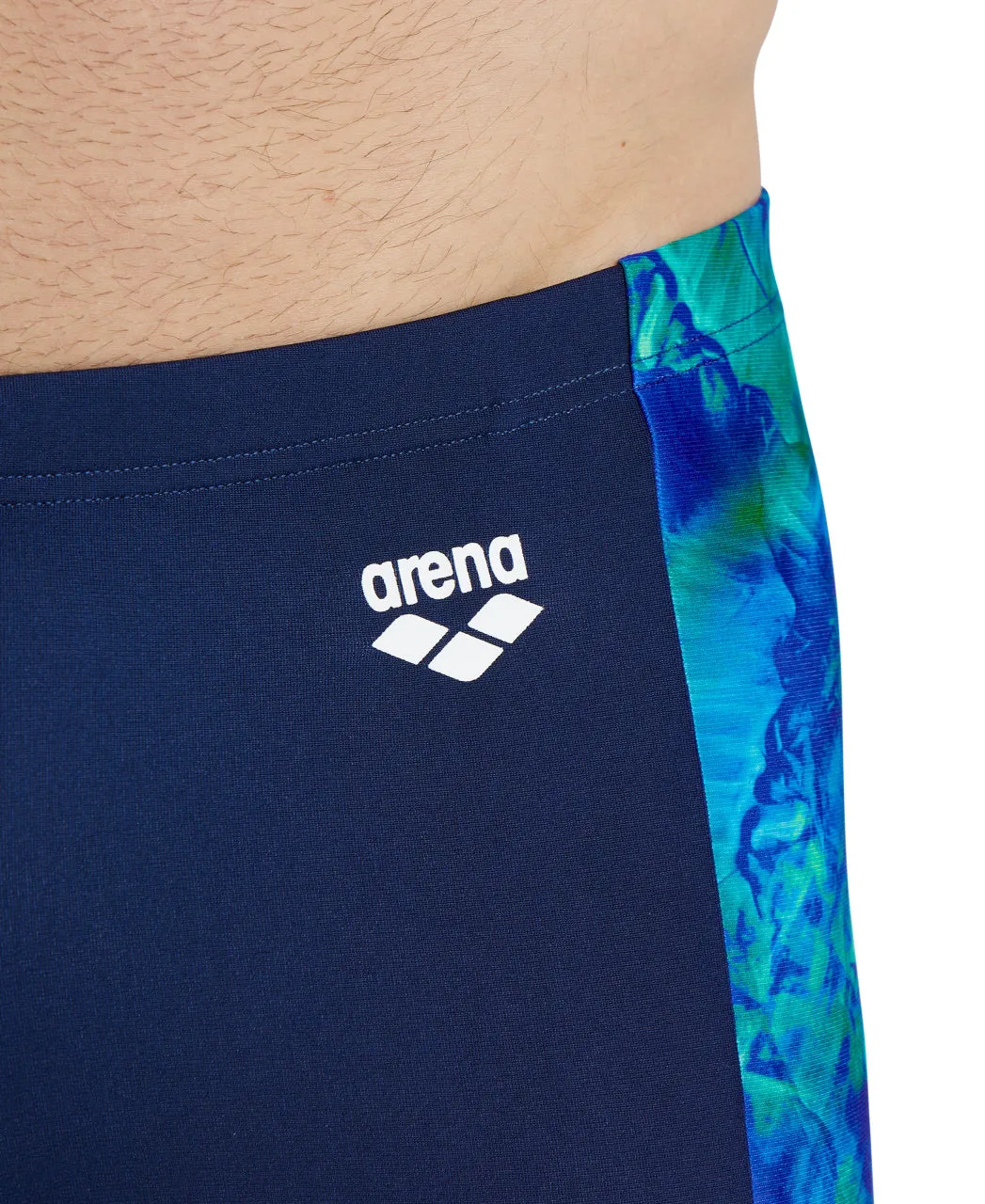Arena Men's Allover Jammers - Navy-Neon Blue Multi