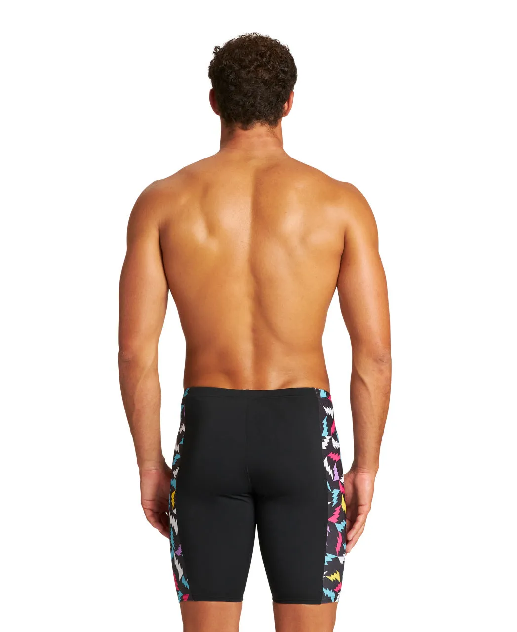 Arena Men's Lightning Colors Jammer - Black-Black Multi