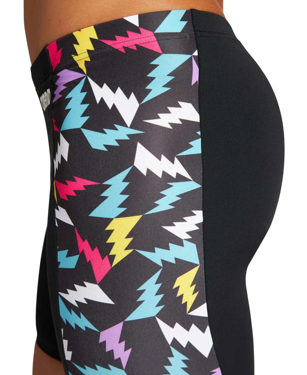 Arena Men's Lightning Colors Jammer - Black-Black Multi