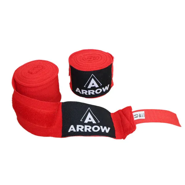 ARROW® Boxing Training Kit 12oz and Red Wraps