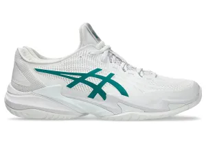 Asics Men's COURT FF 3 NOVAK Tennis Shoes in White/Pitch Green