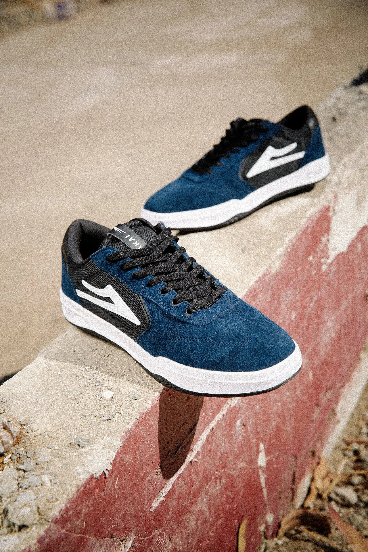 Atlantic - Navy/Black Suede