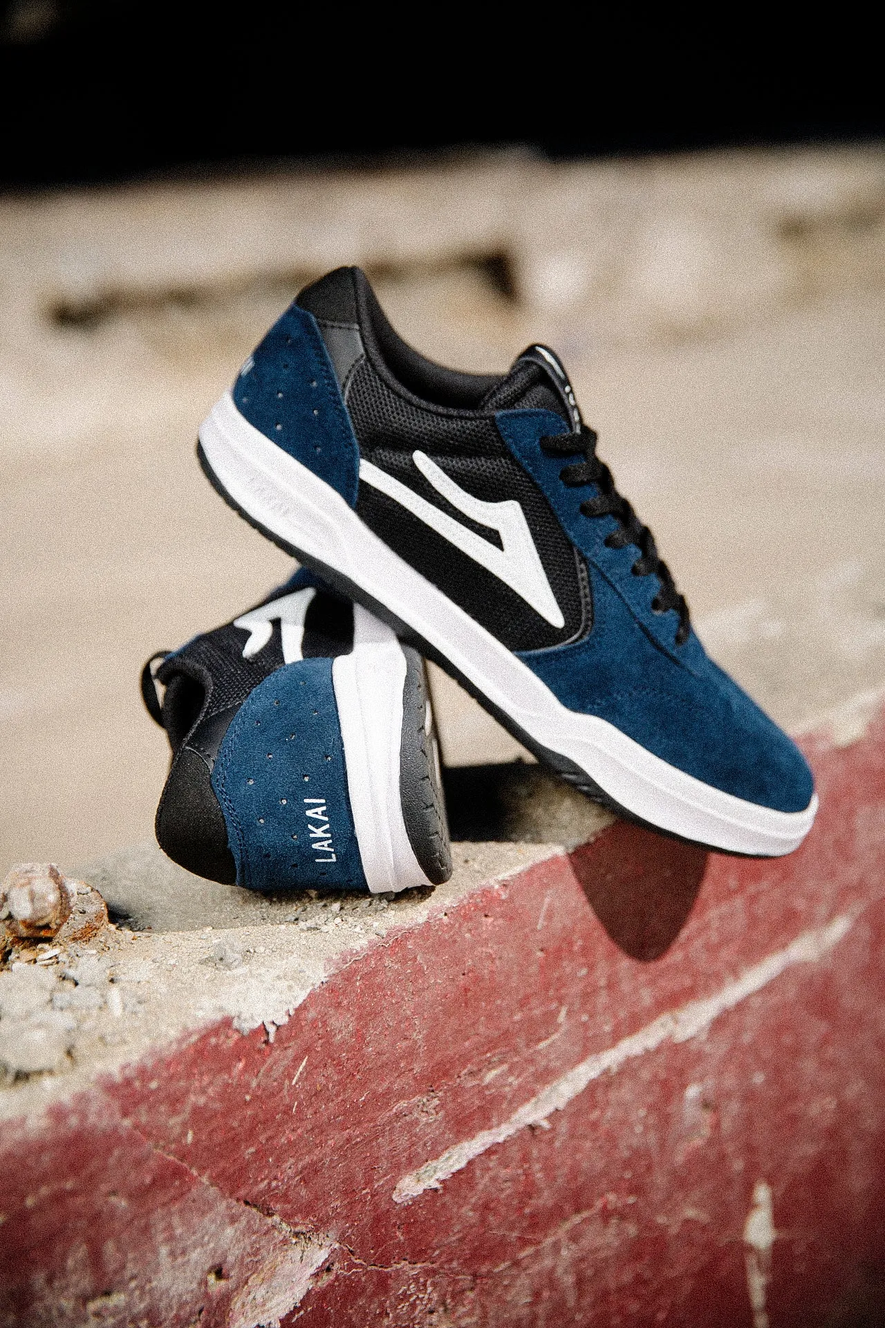 Atlantic - Navy/Black Suede