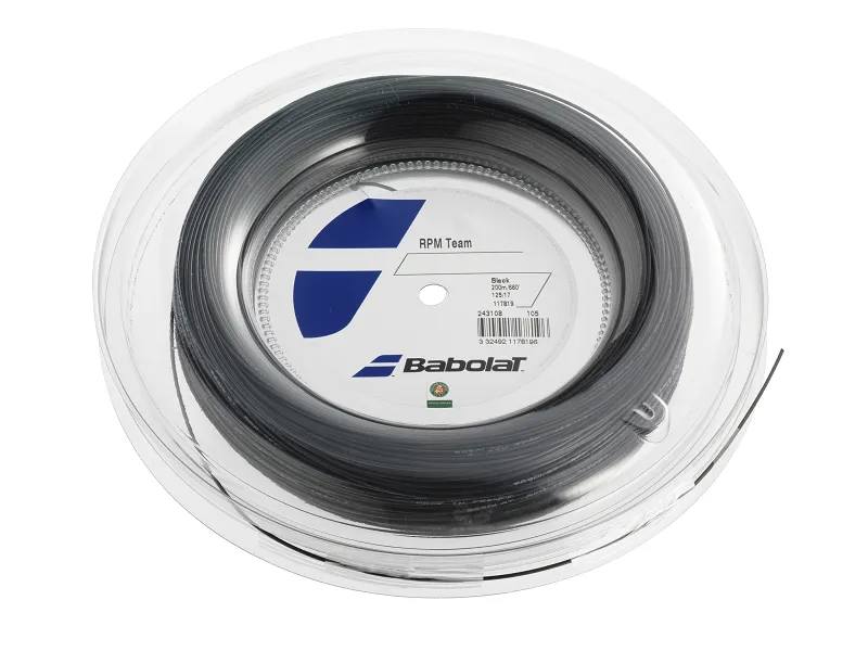 Babolat RPM Team 16 Tennis String Reel in Black