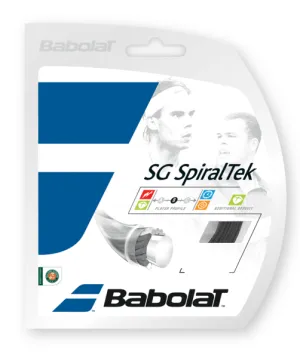 Babolat Spiraltek 16/1.30 Tennis String (Black)