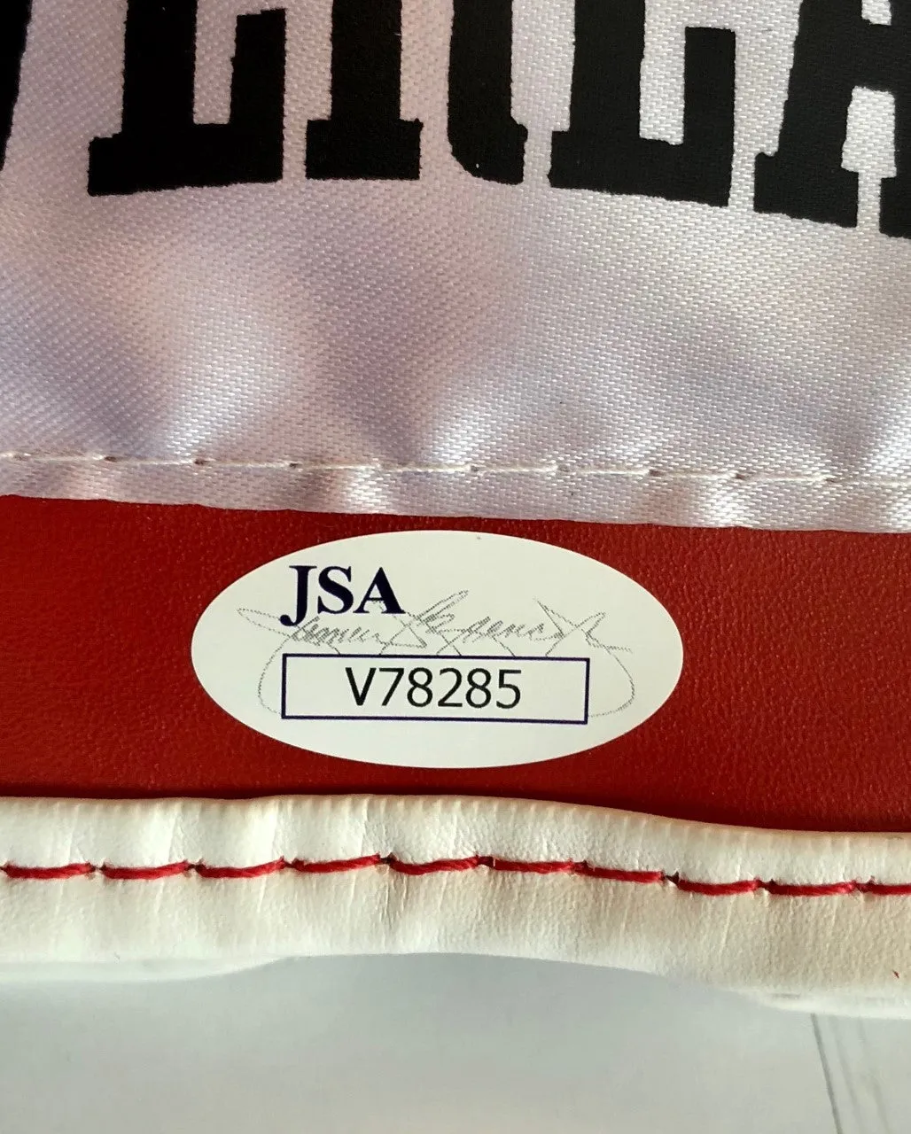 Bernard Executioner Hopkins Hand Signed Everlast Red Boxing Glove JSA