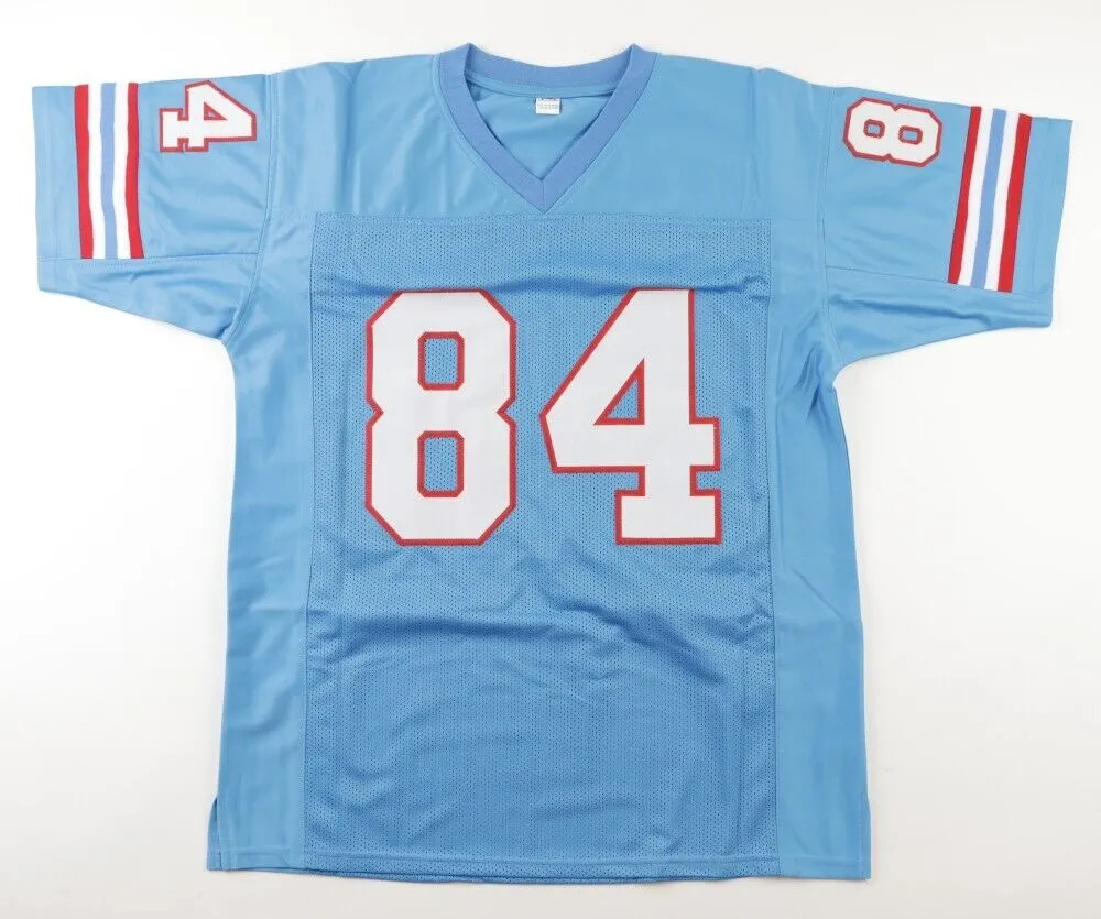 Billy "White Shoes" Johnson Signed Houston Oilers Jersey (TriStar) 3xPro Bowl WR