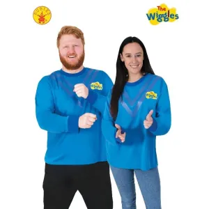 Blue Wiggle Costume Top, Adult