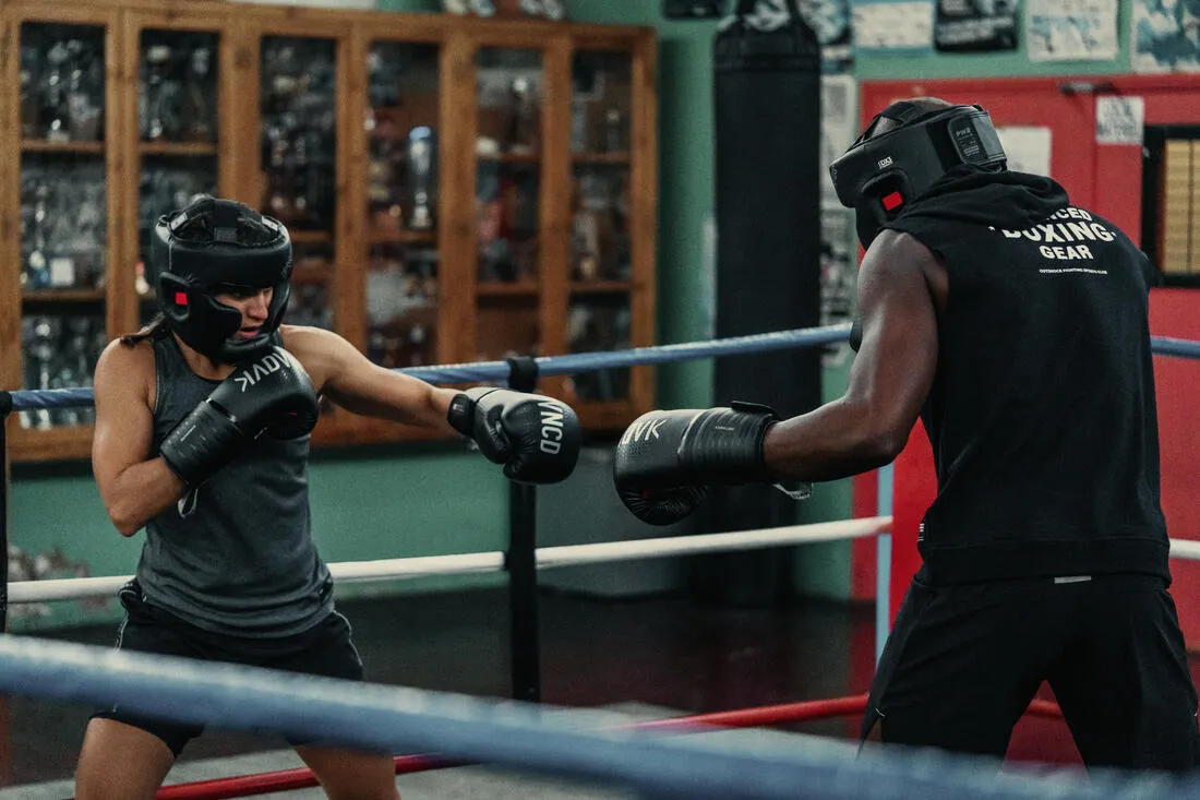 Boxing Hooded Tank Top - Black