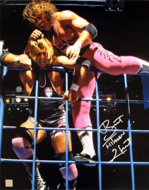 Bret "Hitman" Hart Signed Autographed Glossy 16x20 Photo (ASI COA)