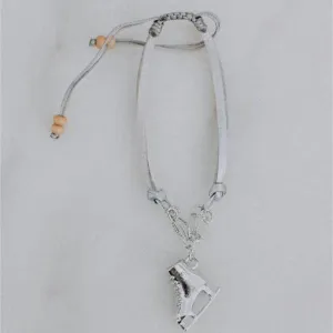 Brilliance & Melrose Fun Figure Skating Bracelet - Silver