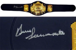 Bruno Sammartino Signed Autographed Replica Heavyweight Championship Belt (ASI COA)