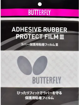 BUTTERFLY RUBBER Butterfly Adhesive Rubber Protect Film III