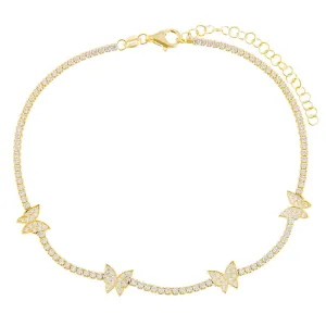 Butterfly Tennis Anklet