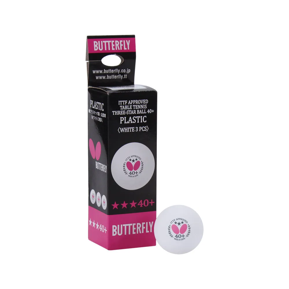 Butterfly White Table Tennis Balls