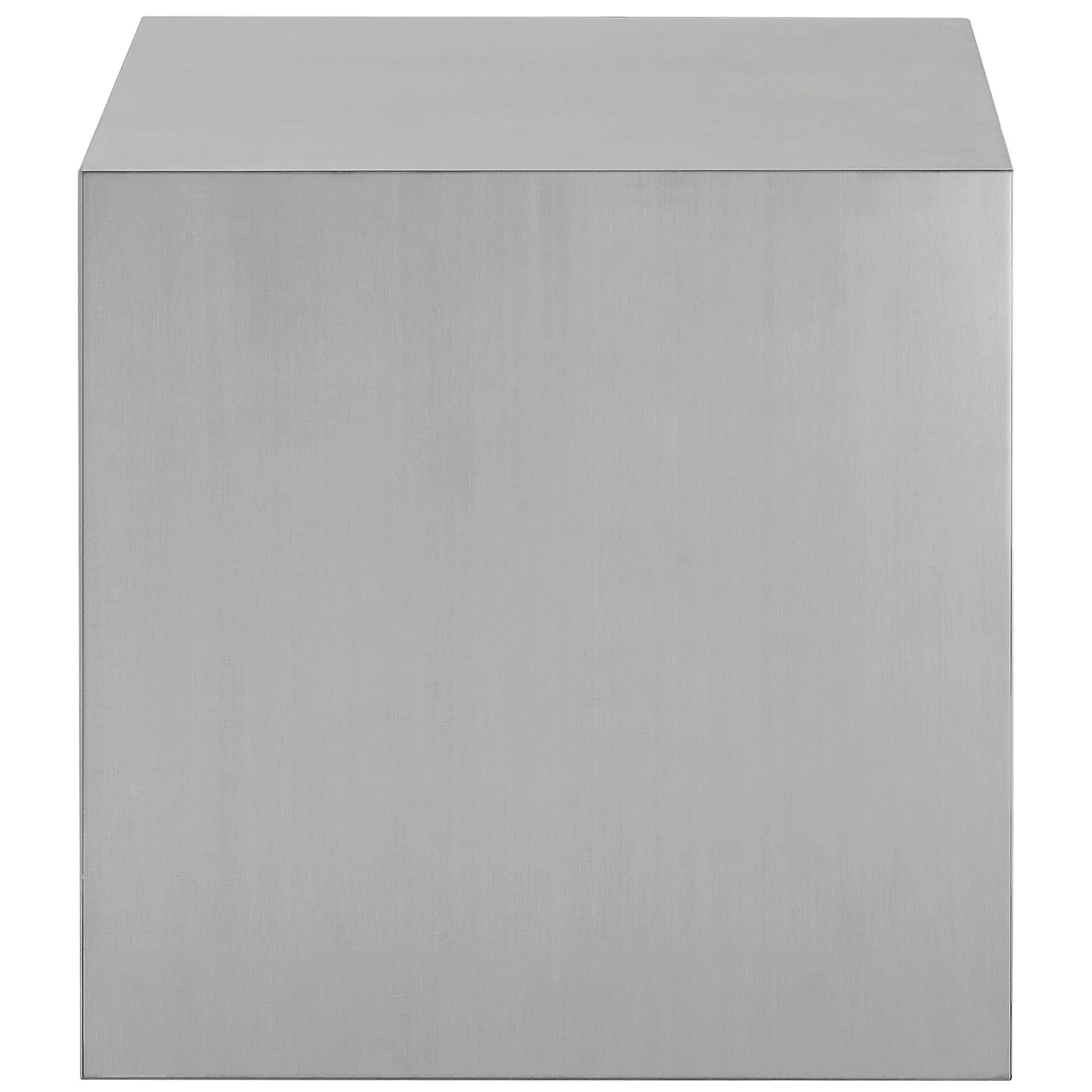 CAST STAINLESS STEEL SIDE TABLE