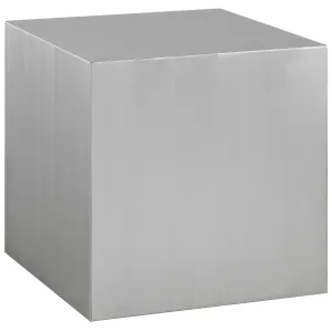 CAST STAINLESS STEEL SIDE TABLE