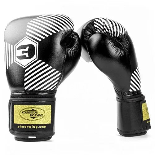 Cheerwing Pro Boxing Gloves for Sparring Kickboxing Muay Thai Fighting Punching Bag & Combat Training