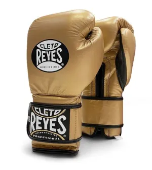 CLETO REYES SPARRING VELCRO-GOLD/BLACK