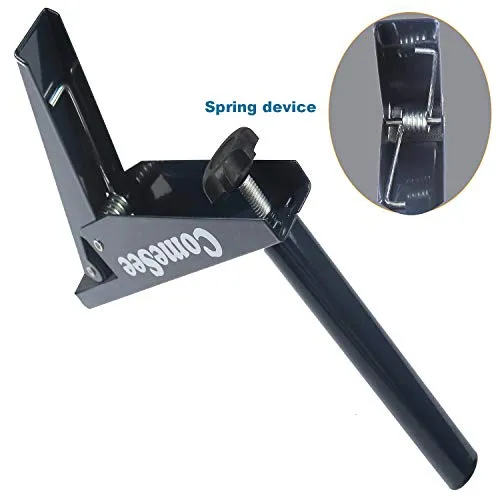 Comesee Ping Pong Net Set Table Tennis Table Post Professional Spring Activated Clamp with Net Clip Insert, 1.2 Inch Width Grip Holder, Tension and Height Adjustable Easy Set Up (Black)