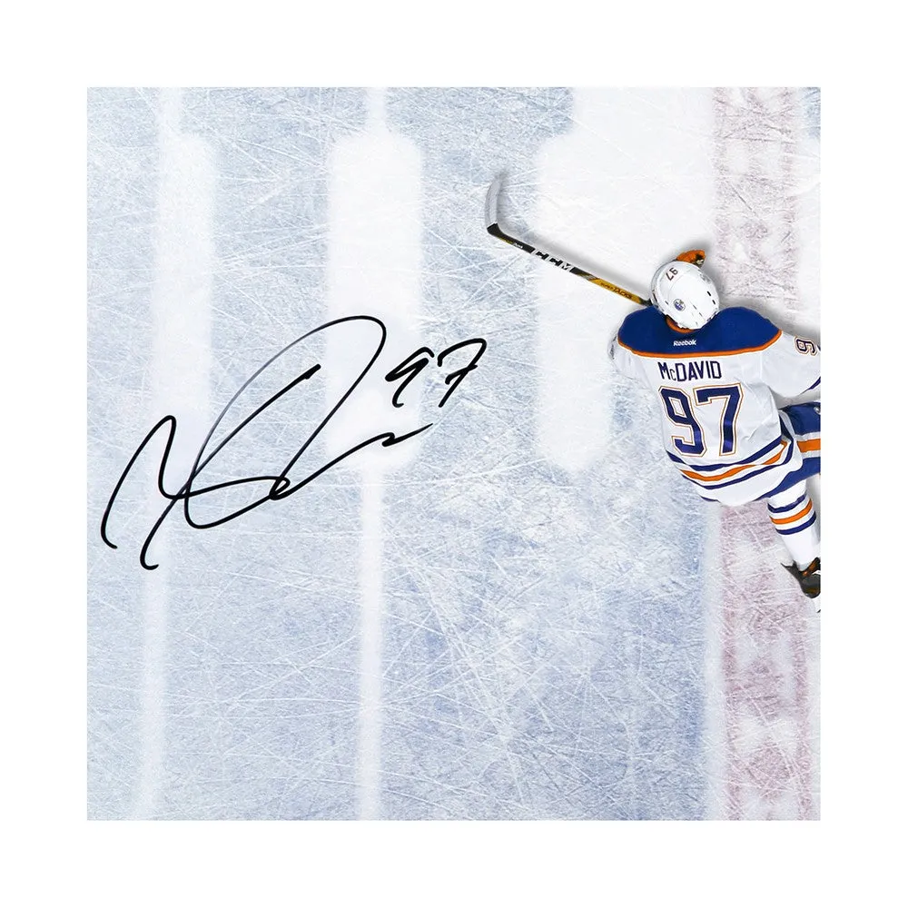 Connor McDavid Autographed "Great from Above" Acrylic Display