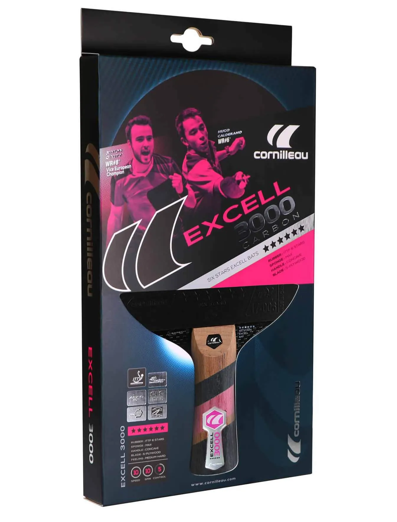 Cornilleau Excell 3000 Carbon Table Tennis Bat