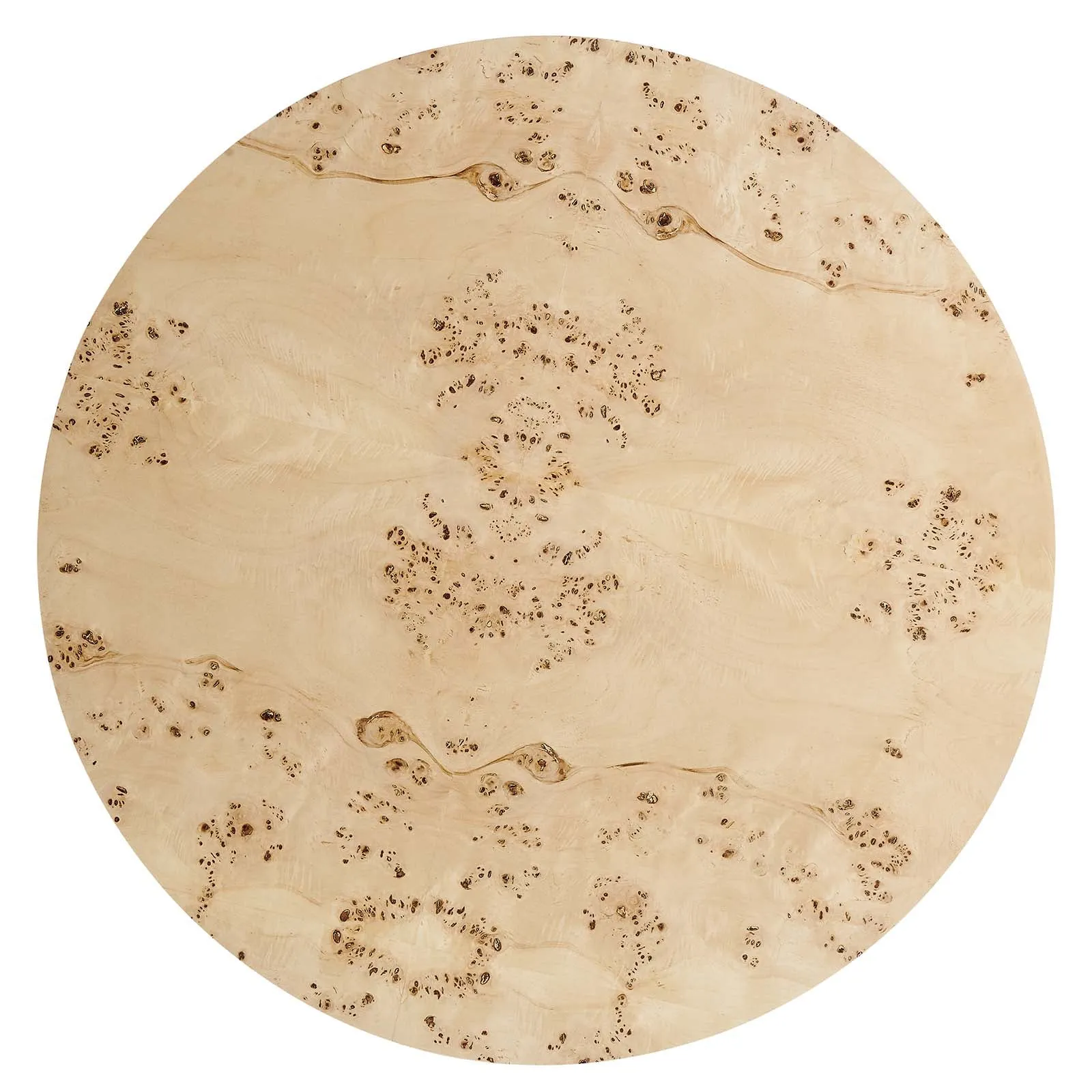 COSMOS ROUND BURL WOOD COFFEE TABLE