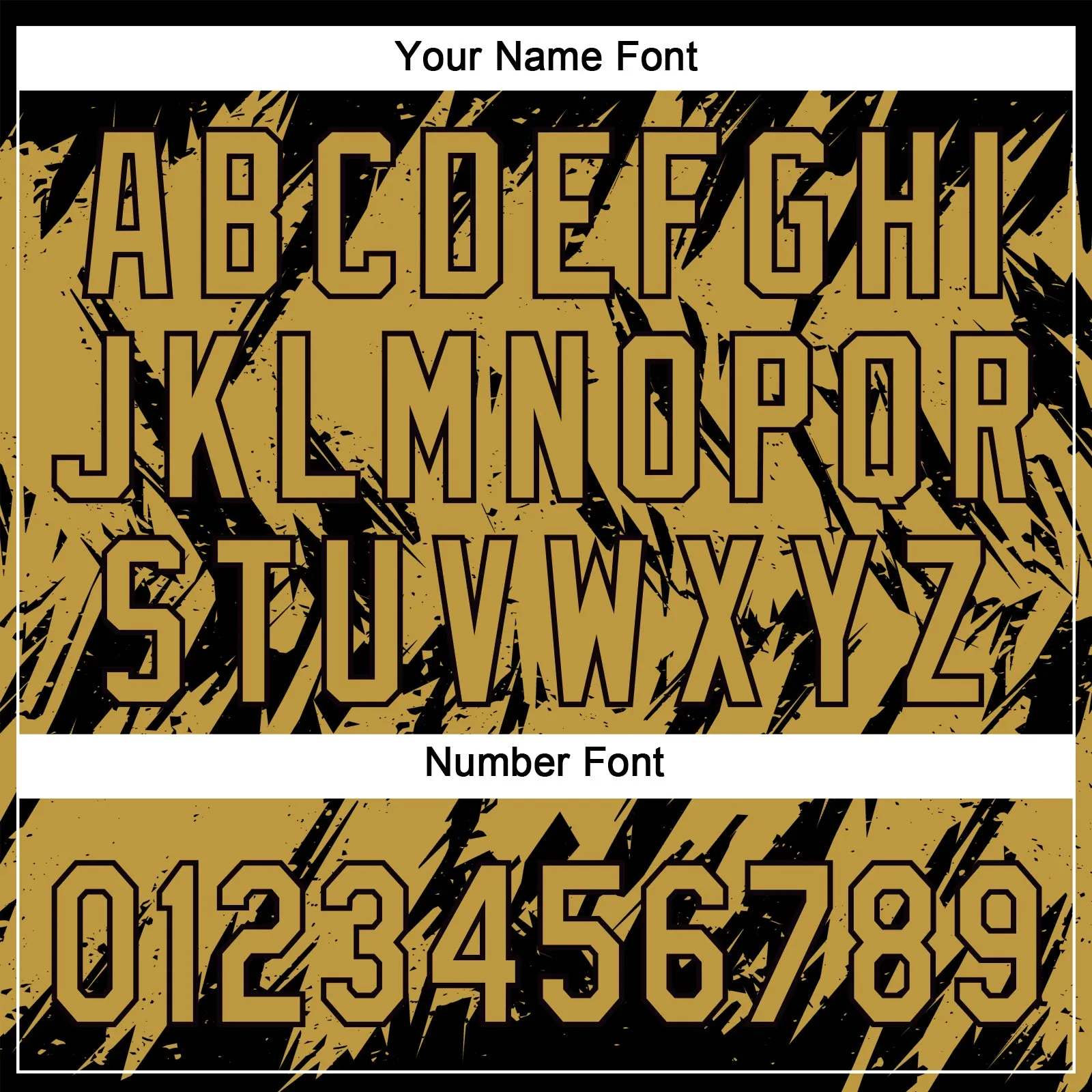 Custom Black Old Gold 3D Pattern Abstract Sharp Shape Two-Button Unisex Softball Jersey