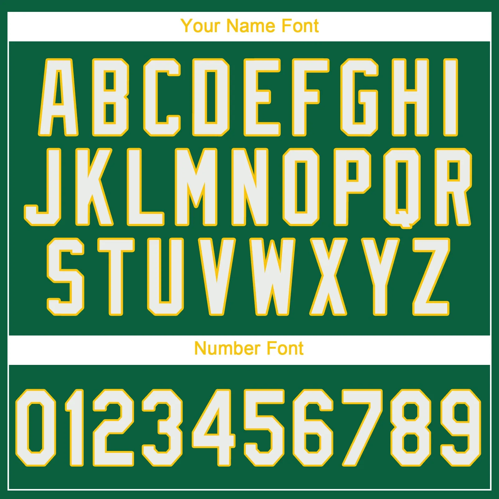 Custom Kelly Green White-Gold Performance T-Shirt