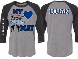 Custom Wrestling Mom Raglan T-Shirt